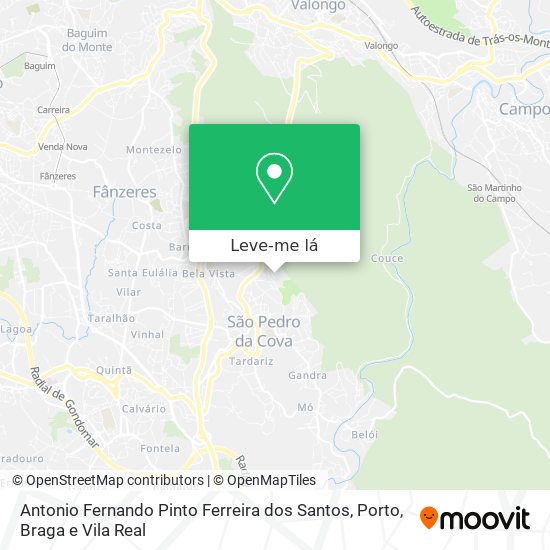 Antonio Fernando Pinto Ferreira dos Santos mapa