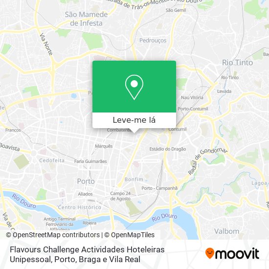 Flavours Challenge Actividades Hoteleiras Unipessoal mapa