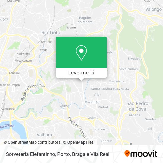 Sorveteria Elefantinho mapa