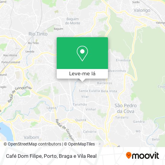 Café Dom Filipe mapa