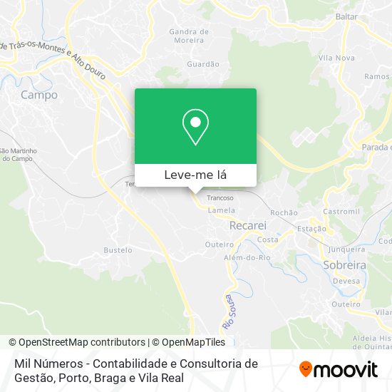 Mil Números - Contabilidade e Consultoria de Gestão mapa