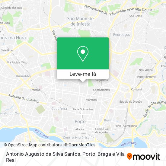 Antonio Augusto da Silva Santos mapa