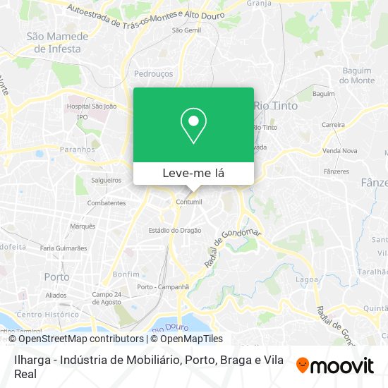 Ilharga - Indústria de Mobiliário mapa