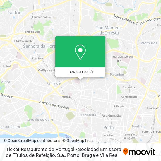 Ticket Restaurante de Portugal - Sociedad Emissora de Títulos de Refeição, S.a. mapa