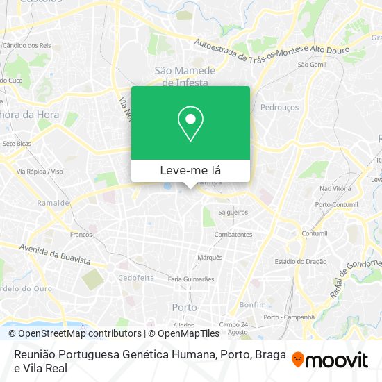 Reunião Portuguesa Genética Humana mapa