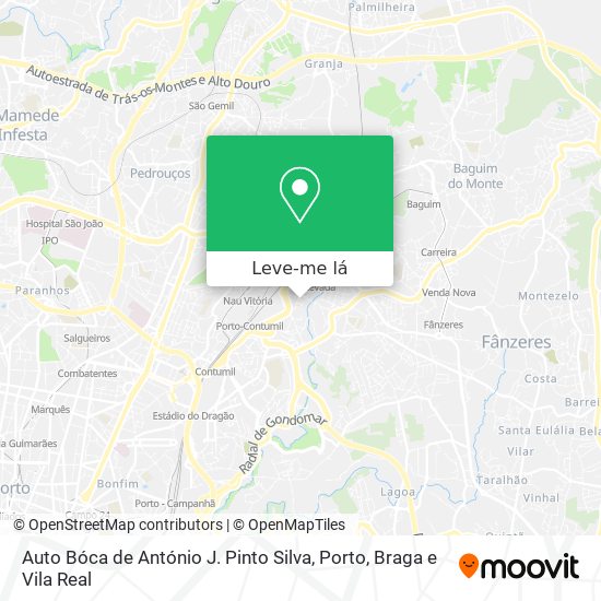 Auto Bóca de António J. Pinto Silva mapa