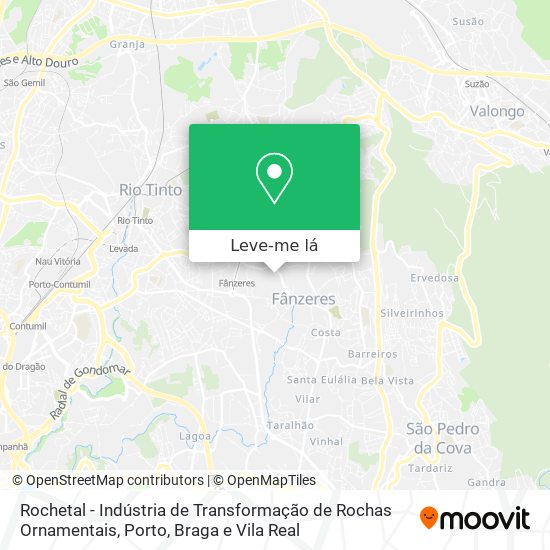 Rochetal - Indústria de Transformação de Rochas Ornamentais mapa