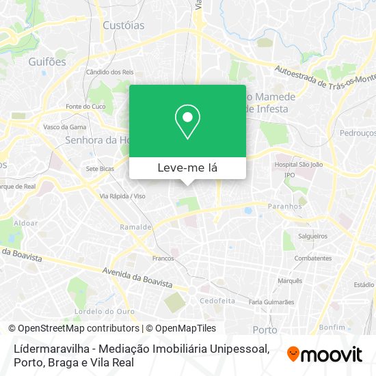 Lídermaravilha - Mediação Imobiliária Unipessoal mapa