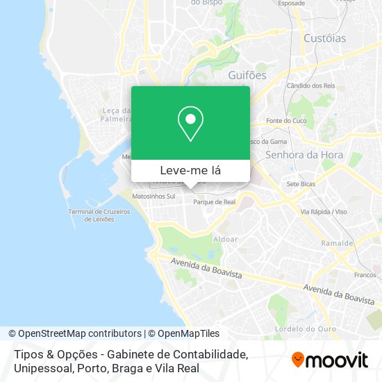 Tipos & Opções - Gabinete de Contabilidade, Unipessoal mapa