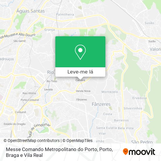 Messe Comando Metropolitano do Porto mapa