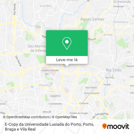 E-Copy da Universidade Lusiada do Porto mapa