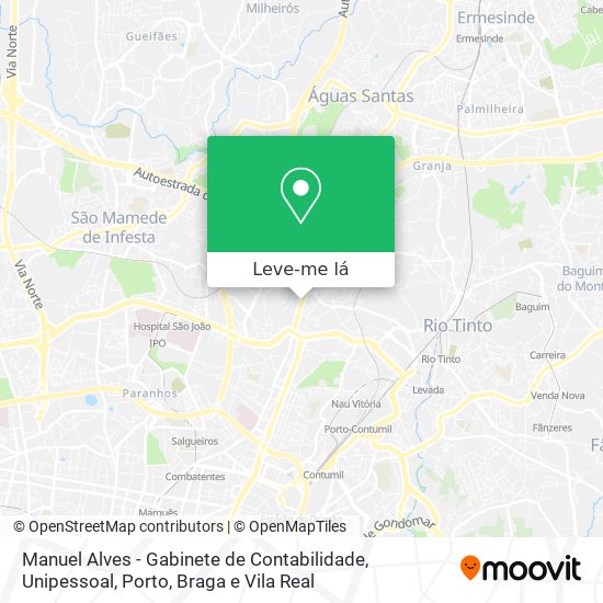 Manuel Alves - Gabinete de Contabilidade, Unipessoal mapa