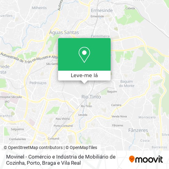 Movinel - Comércio e Indústria de Mobiliário de Cozinha mapa