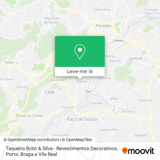 Taqueiro Brito & Silva - Revestimentos Decorativos mapa