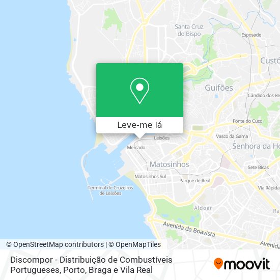 Discompor - Distribuição de Combustíveis Portugueses mapa