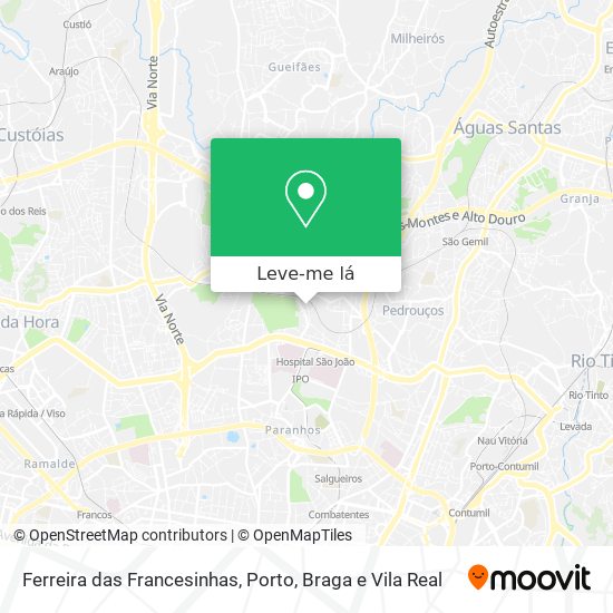 Ferreira das Francesinhas mapa