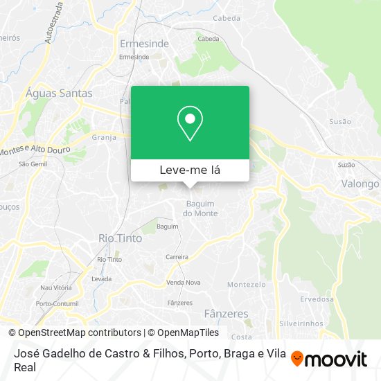 José Gadelho de Castro & Filhos mapa