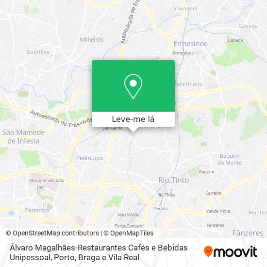 Álvaro Magalhães-Restaurantes Cafés e Bebidas Unipessoal mapa