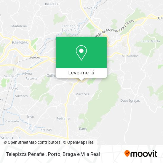 Telepizza Penafiel mapa