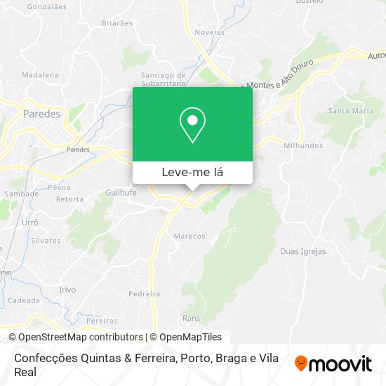 Confecções Quintas & Ferreira mapa