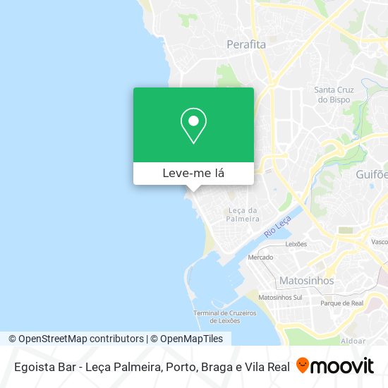 Egoista Bar - Leça Palmeira mapa
