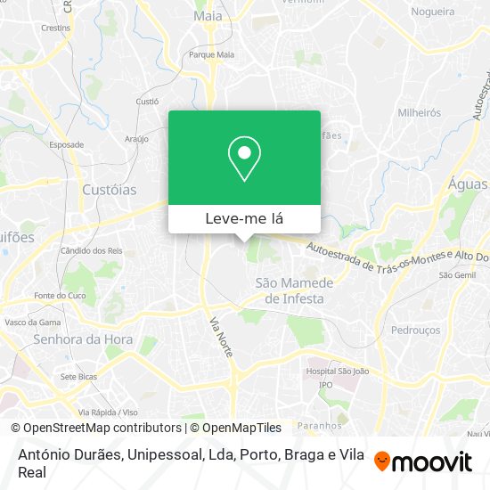 António Durães, Unipessoal, Lda mapa