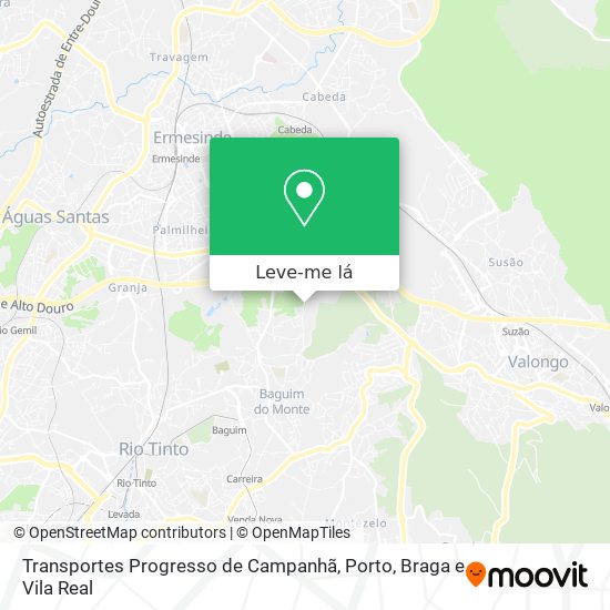 Transportes Progresso de Campanhã mapa