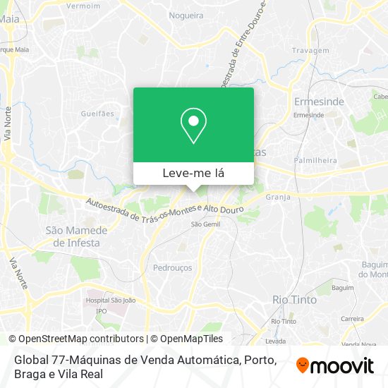 Global 77-Máquinas de Venda Automática mapa