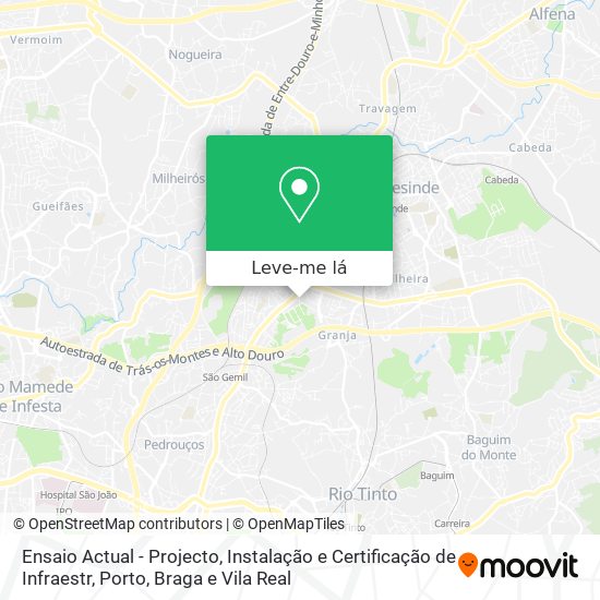 Ensaio Actual - Projecto, Instalação e Certificação de Infraestr mapa