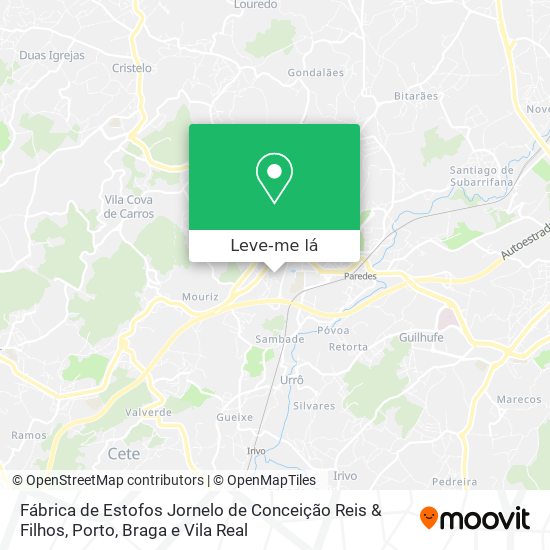 Fábrica de Estofos Jornelo de Conceição Reis & Filhos mapa