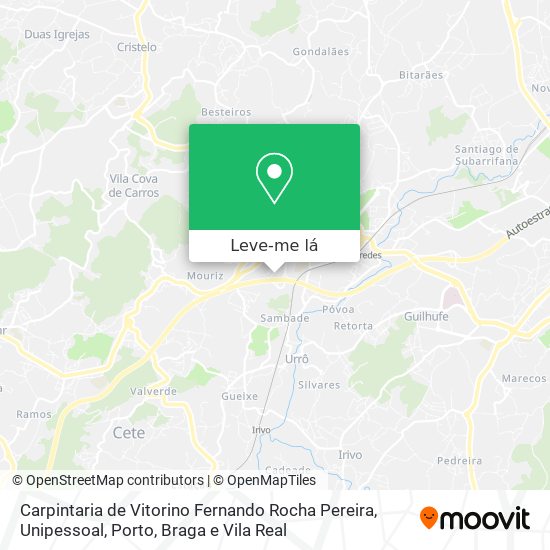 Carpintaria de Vitorino Fernando Rocha Pereira, Unipessoal mapa
