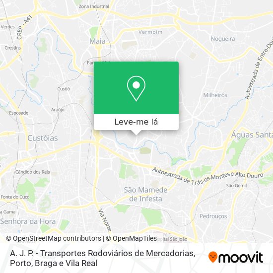 A. J. P. - Transportes Rodoviários de Mercadorias mapa
