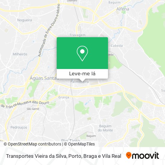 Transportes Vieira da Silva mapa