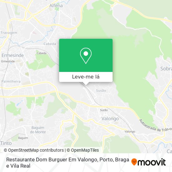 Restaurante Dom Burguer Em Valongo mapa