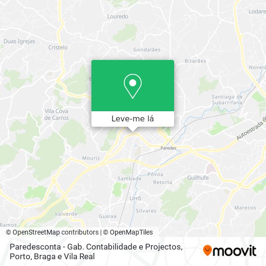 Paredesconta - Gab. Contabilidade e Projectos mapa