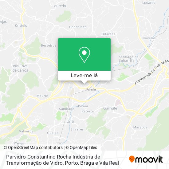 Parvidro-Constantino Rocha Indústria de Transformação de Vidro mapa