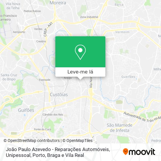 João Paulo Azevedo - Reparações Automóveis, Unipessoal mapa