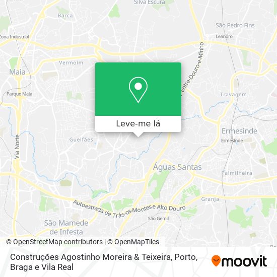 Construções Agostinho Moreira & Teixeira mapa