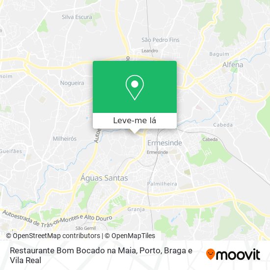 Restaurante Bom Bocado na Maia mapa