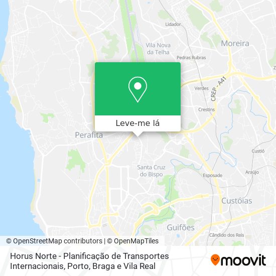 Horus Norte - Planificação de Transportes Internacionais mapa