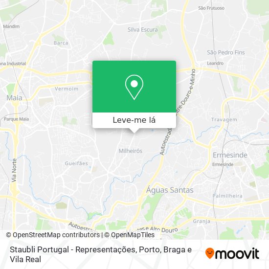 Staubli Portugal - Representações mapa
