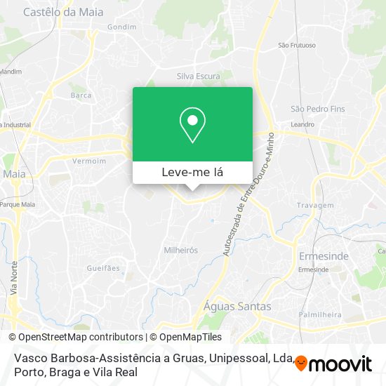 Vasco Barbosa-Assistência a Gruas, Unipessoal, Lda mapa