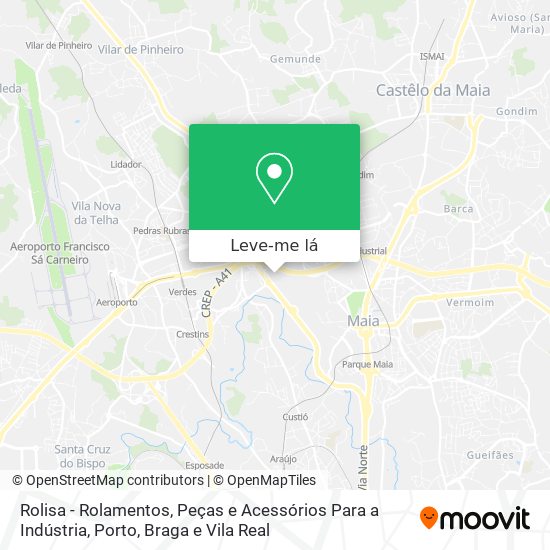 Rolisa - Rolamentos, Peças e Acessórios Para a Indústria mapa