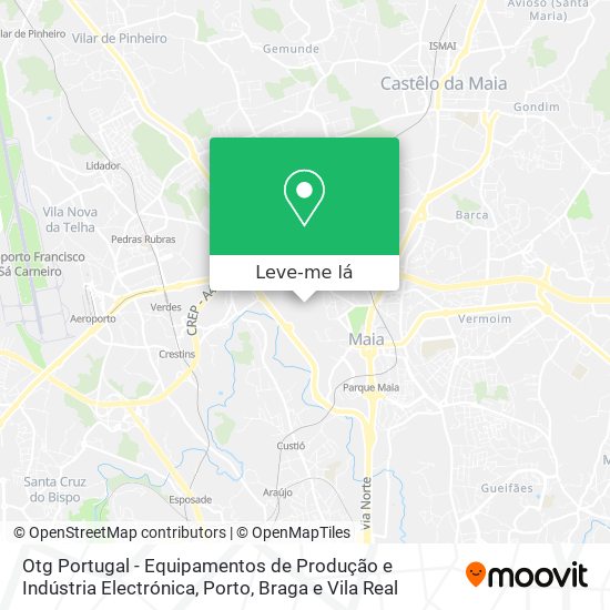 Otg Portugal - Equipamentos de Produção e Indústria Electrónica mapa