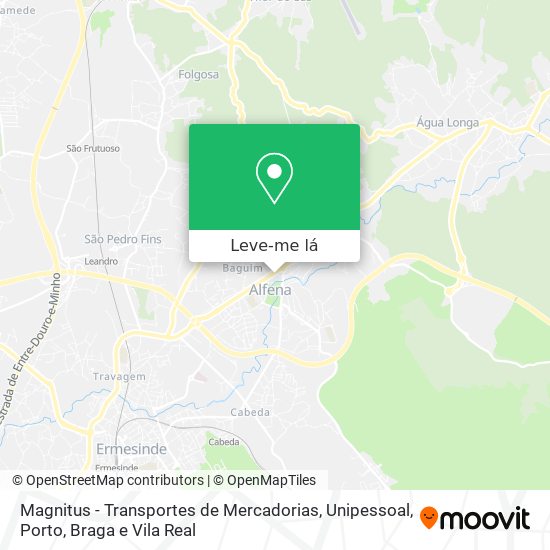 Magnitus - Transportes de Mercadorias, Unipessoal mapa