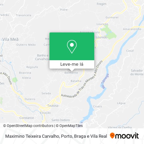 Maximino Teixeira Carvalho mapa