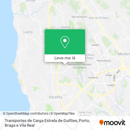 Transportes de Carga Estrela de Guifões mapa