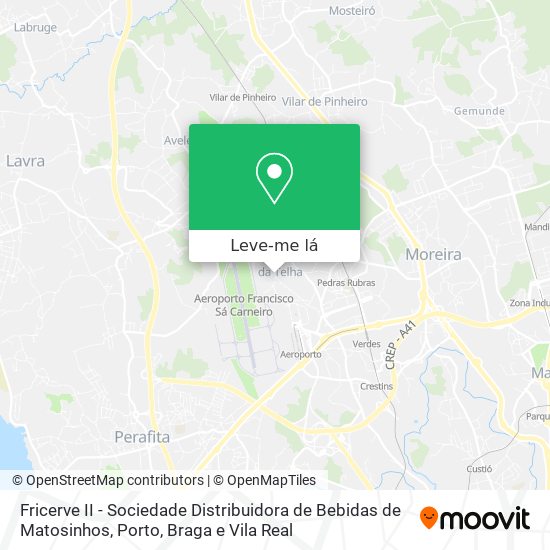 Fricerve II - Sociedade Distribuidora de Bebidas de Matosinhos mapa