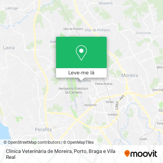 Clínica Veterinária de Moreira mapa
