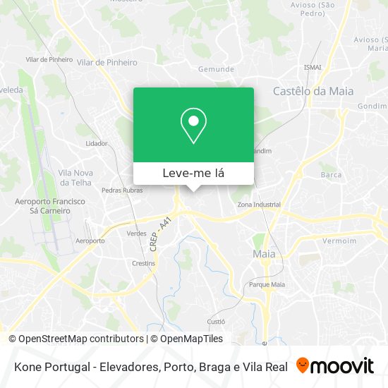 Kone Portugal - Elevadores mapa